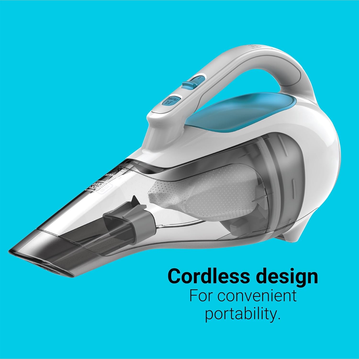 BLACK DECKER dustbuster Cordless Handheld Vacuum, Portable Vacuum for Car and Home Rechargeable, Powerful Suction, Wide Mouth (HHVI315JO42)